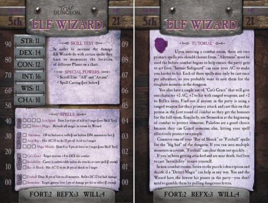 Character Class Cards